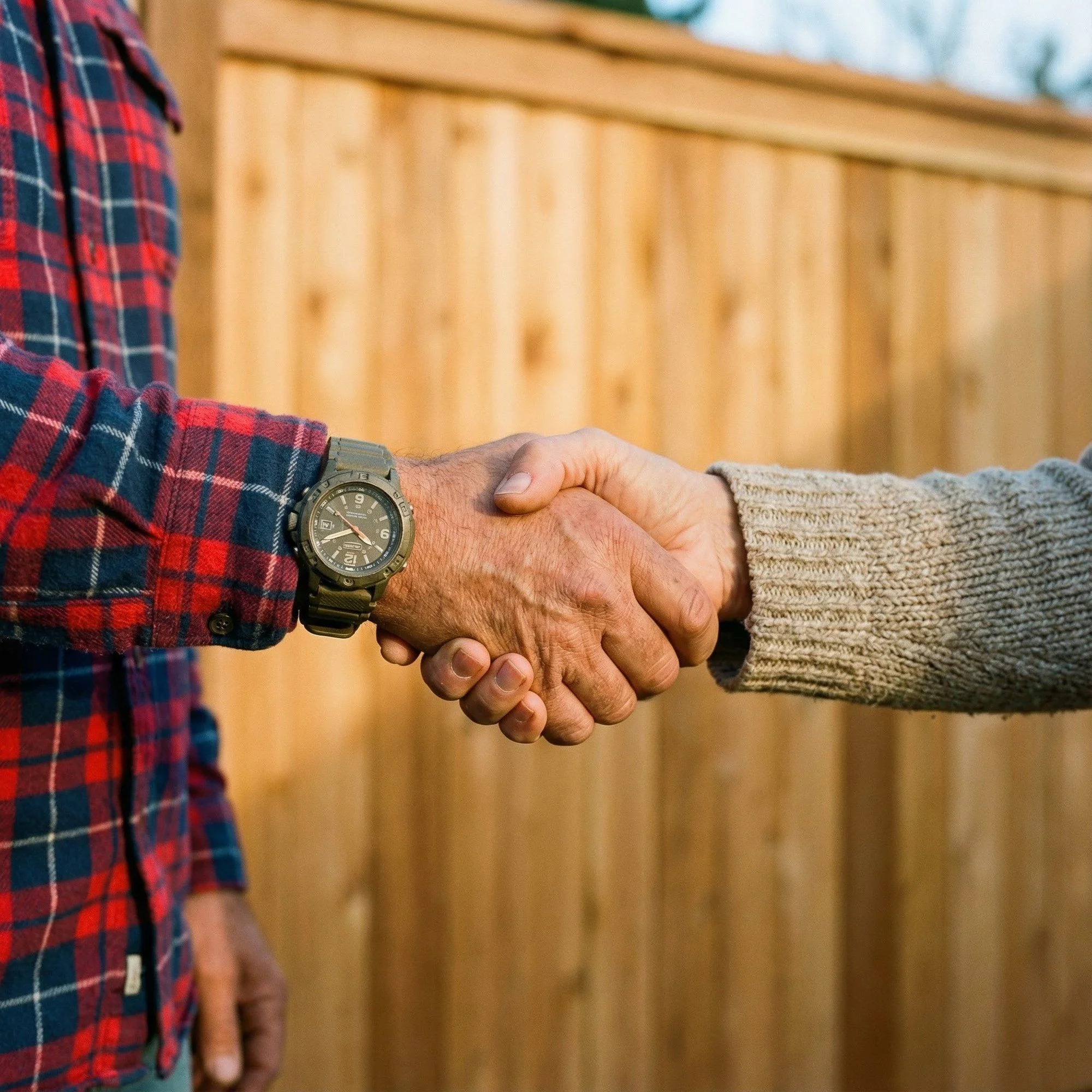 Handshake representing trust and partnership