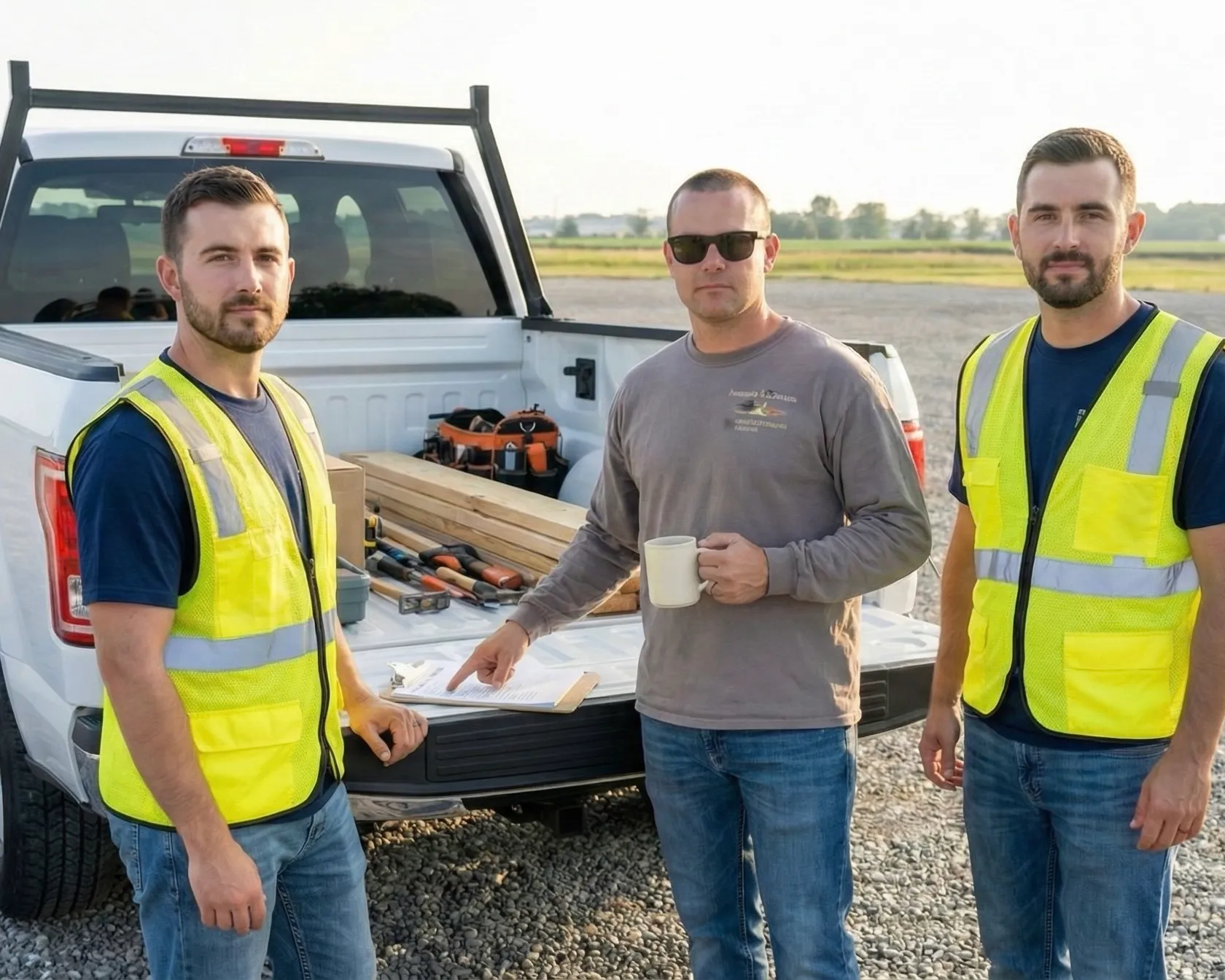 Shepherd Fence installation team at work